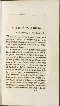 [Jänner 1785]