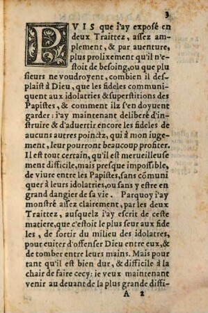Admonition et consolation aux fideles