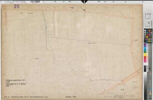 Herten (Herten), Umlegung Langenbochum, Teil I Bl.1 Zuteilungskarte Flur 22