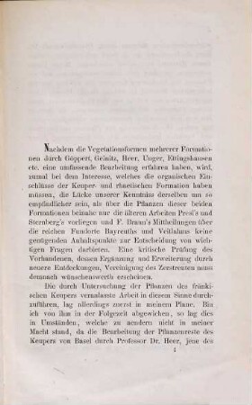 Beiträge zur Flora des Keupers und der rhätischen Formation