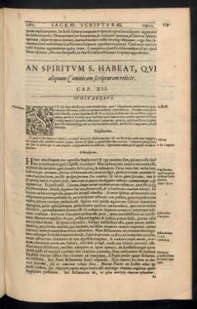 An Spiritum S. Habeat, Qui aliquam Canonicam scripturam reiicit. Cap. XII.