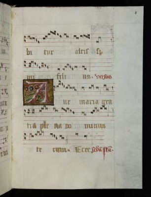 Zierinitiale: A(ve maria)