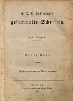 Gesammelte Schriften : Mit Federzeichnungen v. Th. Hosemann. 1
