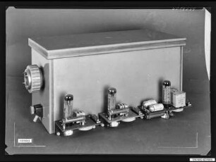 Hochspannungsanlage 60 KV HA1, Einschub geschlossen, Foto 1960