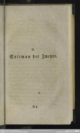 II. Soliman der Zweyte