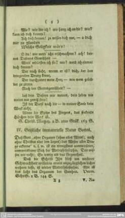 IV. Geistliche immaterielle Natur Gottes