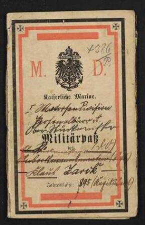 Kaiserliche Marine 1. Matrosen Division 5. Kompagnie