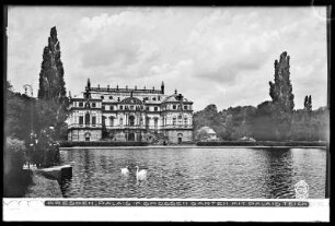 Dresden, Palais im Großen Garten mit Palaisteich