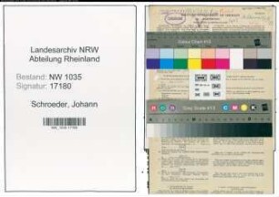 Entnazifizierung Johann Schroeder , geb. 01.01.1900 (Technischer Beamter)