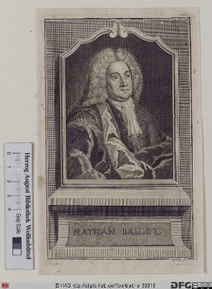 Bildnis Nathaniel Bailey