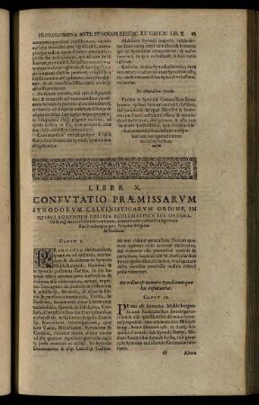 Liber X. / Confutatio Praemissarum Synodorum Calvinisticarum ...