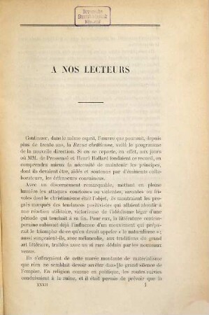 Revue chrétienne. 32 = N.S., T. 1. 1885