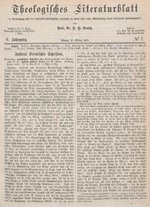 225-231 Feßlers Vermischte Schriften