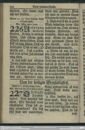 Von der heiligen Dreyfaltigkeit