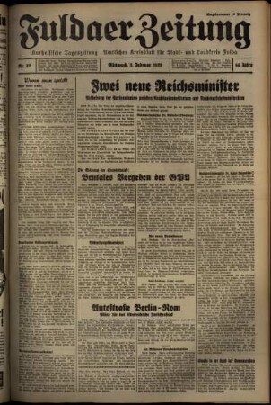 Ausgabe vom Mittwoch, den 03. Februar 1937.