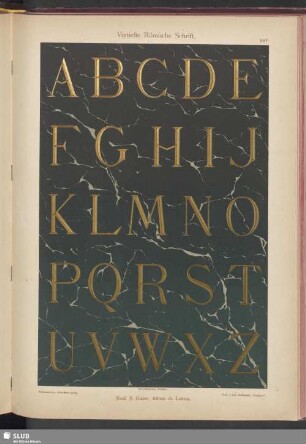 Vertiefte Römische Schrift