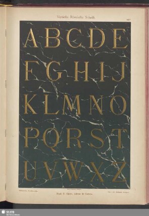 Vertiefte Römische Schrift