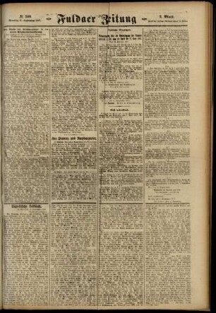 Zweite Ausgabe vom Dienstag, den 11. September 1917.