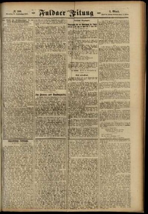 Zweite Ausgabe vom Dienstag, den 11. September 1917.