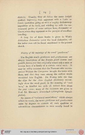 History of the meanings of the word "gentleman"
