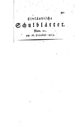 Fernere Nachricht von der Feierlichkeit im Gouvernements-Gymnasium zu Riga am 16. Sept. 1815 : nebst biographischen Notizen ; [89.]
