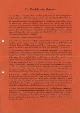 Das Feministische Manifest