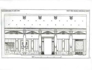Billing, Hermann; St. Louis (Missouri, USA); Weltausstellung 1904, Raum Prof. Billing (Musikraum) - Wandabwicklung