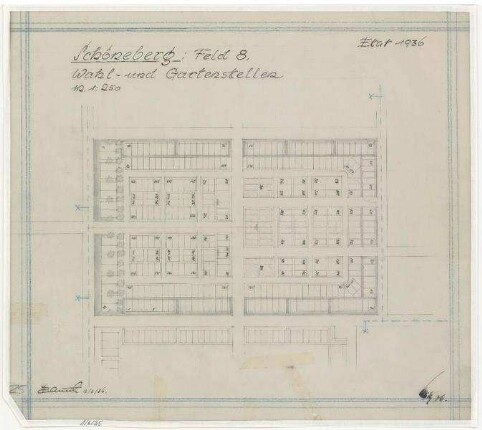 Belegungspläne Schöneberg (Originale) Südwestkirchhof Stahnsdorf - Feld 8 Wahl - und Gartenstellen