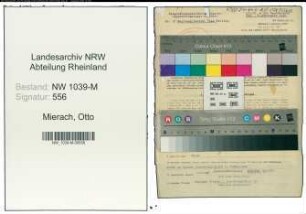 Entnazifizierung Otto Mierach , geb. 05.06.1893 (Wasserstrassensekretaer)