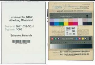 Entnazifizierung Heinrich Schenke , geb. 07.03.1909 (Malerfachlehrer)