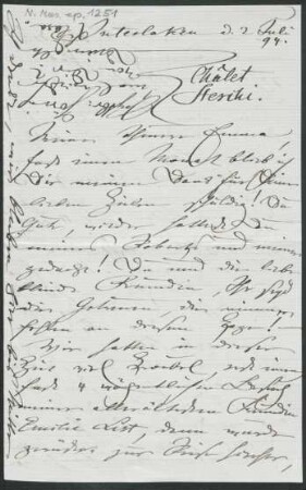 Brief an Emma Preusser : 02.07.1894