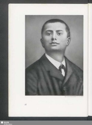 Benito Mussolini. Jugendbildnis