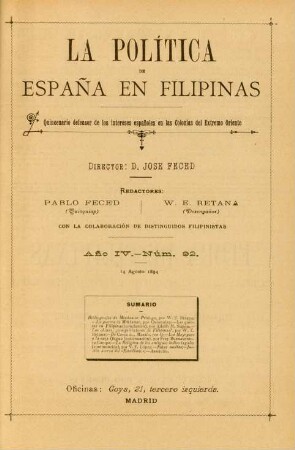 Núm. 92. 14 Agosto 1894