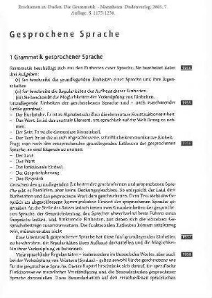 Gesprochene Sprache