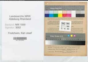 Entnazifizierung Karl Josef Froitzheim, geb. 30.01.1922 (Metzger)