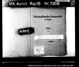 Untersuchungen und Vorarbeiten für eine Chaussee von Leer nach Emden