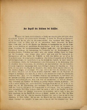 Der Begriff des Schönen bei Schiller