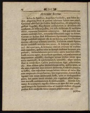 14-25, Articulus Sextus. - Articulus Nonus.