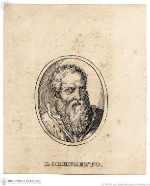 Leben der ausgezeichnetsten Maler, Bildhauer und Baumeister von Cimabue bis zum Jahre 1567, [...] von Giorgio Vasari, Lorenzetto, Porträt