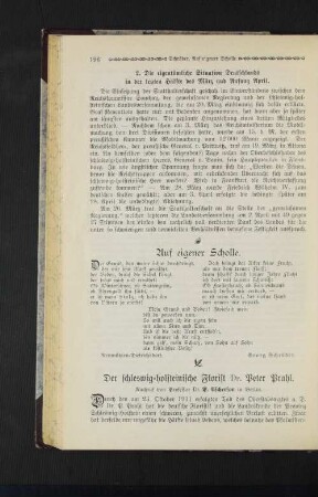 Auf eigener Scholle.