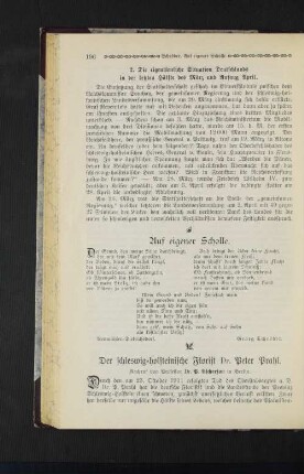 Auf eigener Scholle.