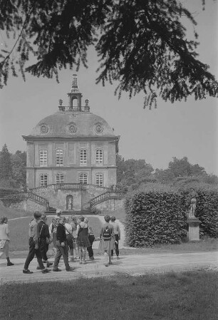 Moritzburg. Fasanenschlößchen, Südfassade mit Freitreppe