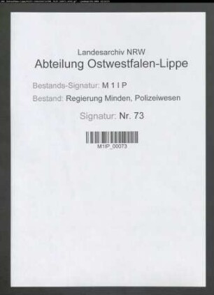 Polizeiverwaltung im Kreis Herford, Band 2