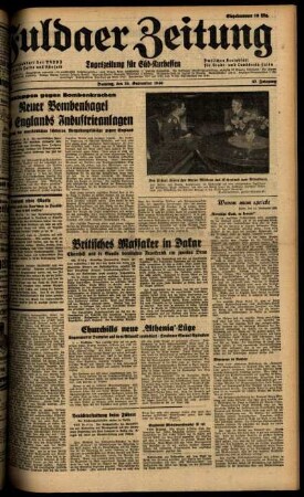 Ausgabe vom Dienstag, den 24. September 1940.