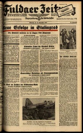 Ausgabe vom Mittwoch, den 30. September 1942.