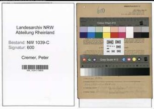 Entnazifizierung Peter Cremer , geb. 20.08.1892 (Mechaniker)