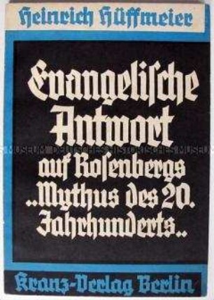 Kirchliche Streitschrift zur Auseinandersetzung mit dem Nationalsozialismus