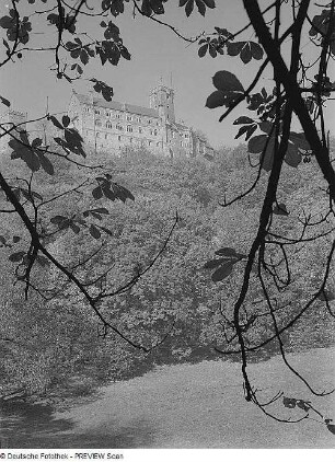 Eisenach. Blick auf die Wartburg
