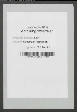 Kapitalien- und Güterbestand der Stifte Metelen und Langenhorst.
