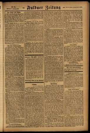 Zweite Ausgabe vom Mittwoch, den 09. Februar 1921.